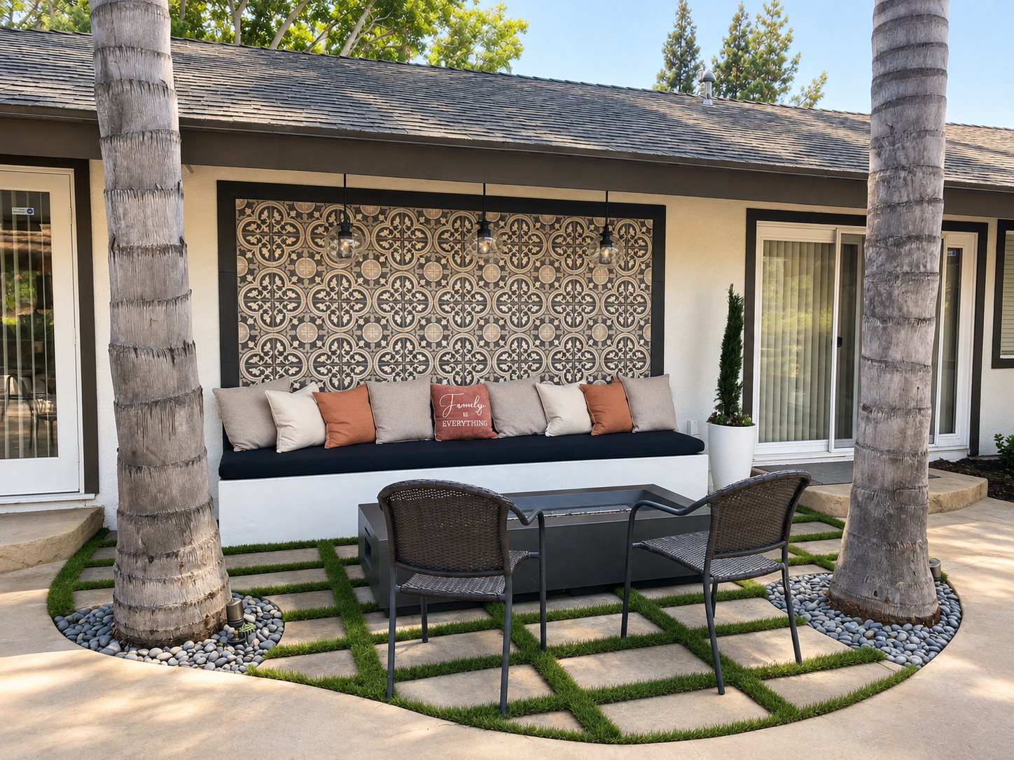 After:  Sunny Hills | Patio Fire Nook