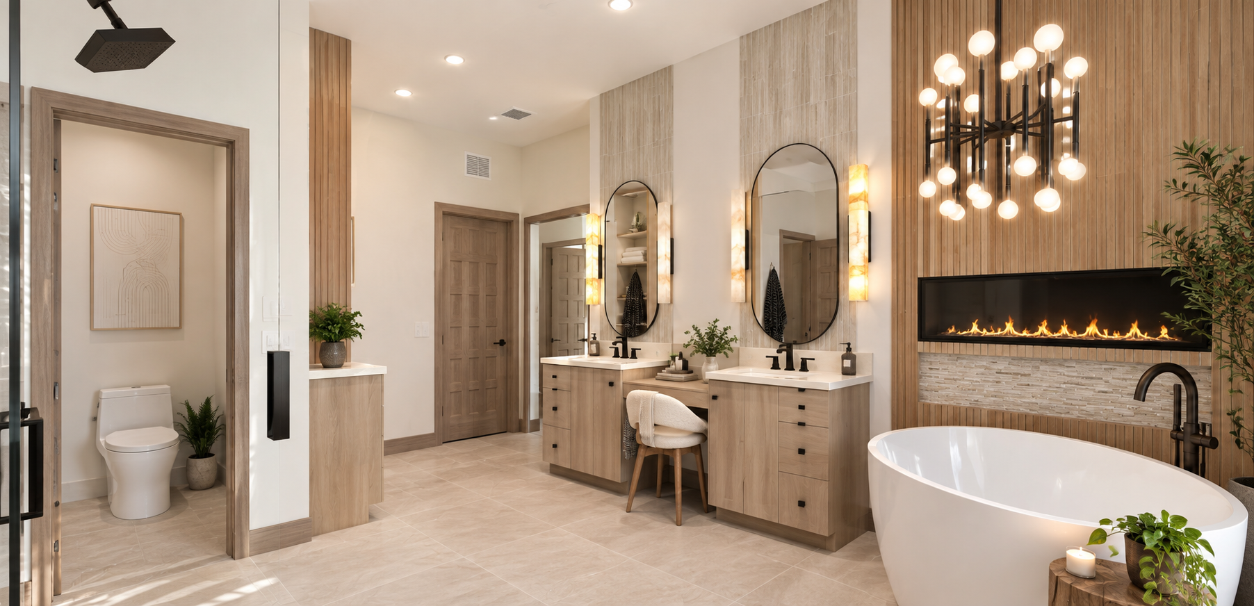 Tustin | Master Bath Concept Drawing Ray-trace