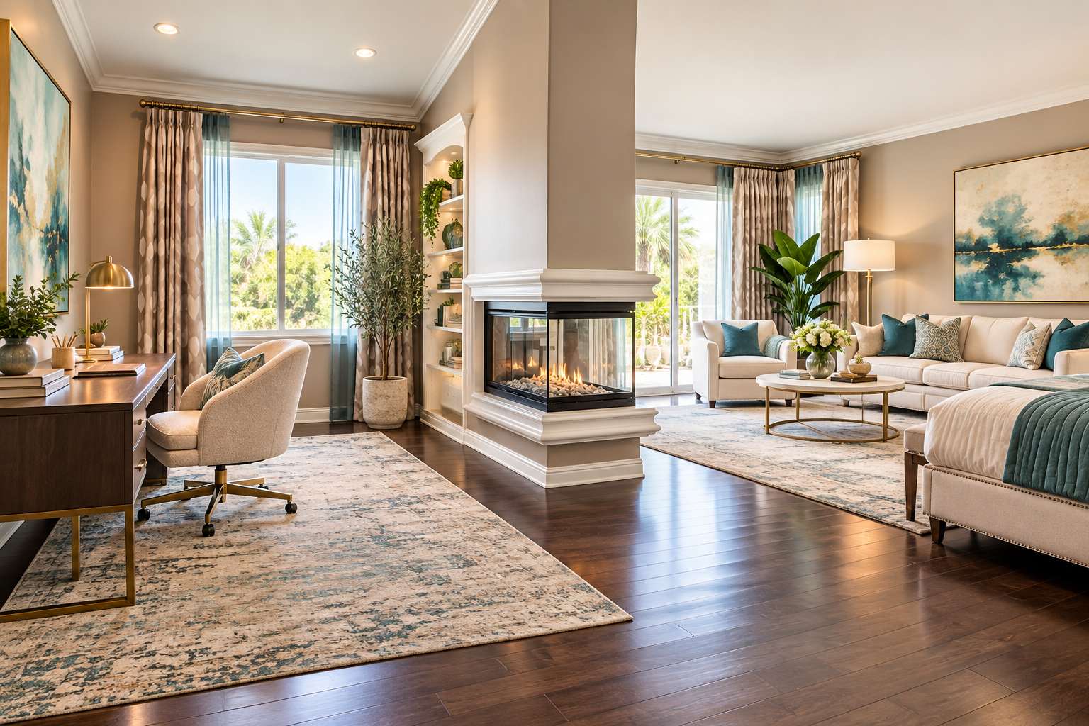 Ray-trace Rendering: Yorba Linda | Primary Room 